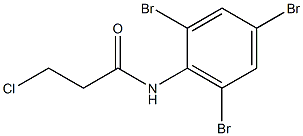 3-chloro-N-(2,4,6-tribromophenyl)propanamide Struktur