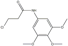 3-chloro-N-(3,4,5-trimethoxyphenyl)propanamide Struktur