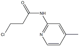 3-chloro-N-(4-methylpyridin-2-yl)propanamide Struktur