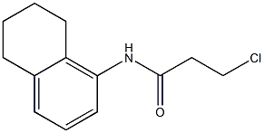 3-chloro-N-(5,6,7,8-tetrahydronaphthalen-1-yl)propanamide Struktur