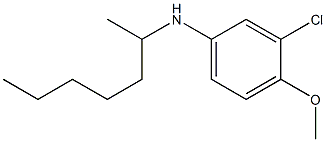 3-chloro-N-(heptan-2-yl)-4-methoxyaniline Struktur