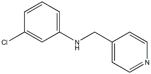 3-chloro-N-(pyridin-4-ylmethyl)aniline Struktur