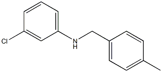 3-chloro-N-[(4-methylphenyl)methyl]aniline Struktur