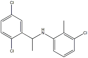 3-chloro-N-[1-(2,5-dichlorophenyl)ethyl]-2-methylaniline Struktur