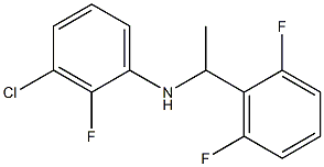 3-chloro-N-[1-(2,6-difluorophenyl)ethyl]-2-fluoroaniline Struktur