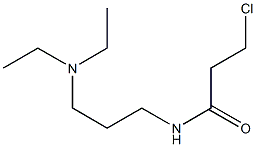 3-chloro-N-[3-(diethylamino)propyl]propanamide Struktur