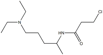 3-chloro-N-[5-(diethylamino)pentan-2-yl]propanamide Struktur