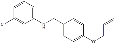 3-chloro-N-{[4-(prop-2-en-1-yloxy)phenyl]methyl}aniline Struktur