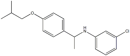 3-chloro-N-{1-[4-(2-methylpropoxy)phenyl]ethyl}aniline Struktur