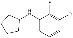 3-chloro-N-cyclopentyl-2-fluoroaniline Struktur