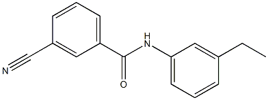 3-cyano-N-(3-ethylphenyl)benzamide Struktur