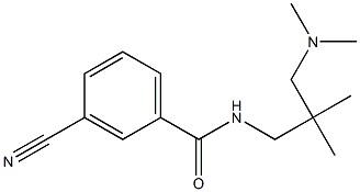 3-cyano-N-[3-(dimethylamino)-2,2-dimethylpropyl]benzamide Struktur