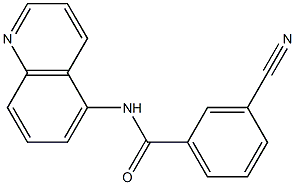 3-cyano-N-quinolin-5-ylbenzamide Struktur