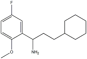 3-cyclohexyl-1-(5-fluoro-2-methoxyphenyl)propan-1-amine Struktur