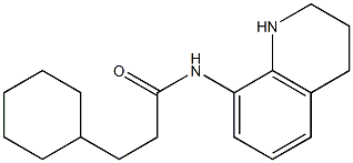 3-cyclohexyl-N-(1,2,3,4-tetrahydroquinolin-8-yl)propanamide Struktur