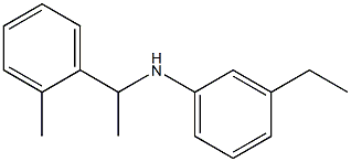 3-ethyl-N-[1-(2-methylphenyl)ethyl]aniline Struktur