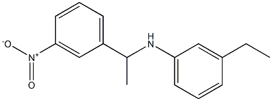 3-ethyl-N-[1-(3-nitrophenyl)ethyl]aniline Struktur