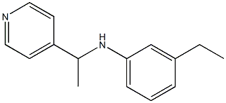 3-ethyl-N-[1-(pyridin-4-yl)ethyl]aniline Struktur