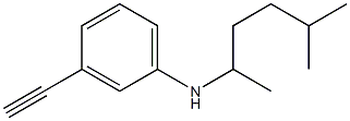 3-ethynyl-N-(5-methylhexan-2-yl)aniline Struktur