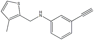 3-ethynyl-N-[(3-methylthiophen-2-yl)methyl]aniline Struktur