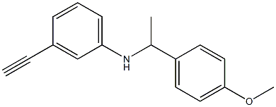 3-ethynyl-N-[1-(4-methoxyphenyl)ethyl]aniline Struktur