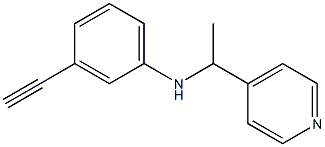 3-ethynyl-N-[1-(pyridin-4-yl)ethyl]aniline Struktur