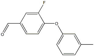 3-fluoro-4-(3-methylphenoxy)benzaldehyde Struktur