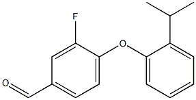 3-fluoro-4-[2-(propan-2-yl)phenoxy]benzaldehyde Struktur