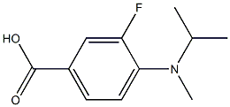 3-fluoro-4-[methyl(propan-2-yl)amino]benzoic acid Struktur