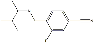 3-fluoro-4-{[(3-methylbutan-2-yl)amino]methyl}benzonitrile Struktur