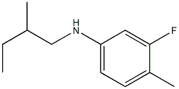 3-fluoro-4-methyl-N-(2-methylbutyl)aniline Struktur