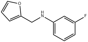 3-fluoro-N-(furan-2-ylmethyl)aniline Struktur