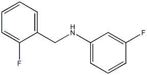 3-fluoro-N-[(2-fluorophenyl)methyl]aniline Struktur