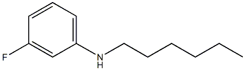 3-fluoro-N-hexylaniline Struktur