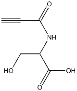 3-hydroxy-2-(propioloylamino)propanoic acid Struktur