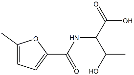 3-hydroxy-2-[(5-methylfuran-2-yl)formamido]butanoic acid Struktur