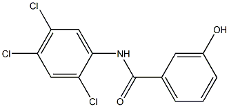 3-hydroxy-N-(2,4,5-trichlorophenyl)benzamide Struktur