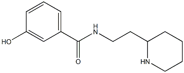 3-hydroxy-N-(2-piperidin-2-ylethyl)benzamide Struktur