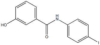 3-hydroxy-N-(4-iodophenyl)benzamide Struktur