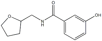 3-hydroxy-N-(oxolan-2-ylmethyl)benzamide Struktur