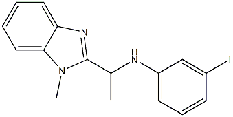 3-iodo-N-[1-(1-methyl-1H-1,3-benzodiazol-2-yl)ethyl]aniline Struktur