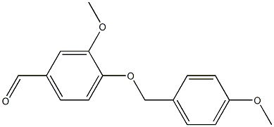 3-methoxy-4-[(4-methoxybenzyl)oxy]benzaldehyde Struktur