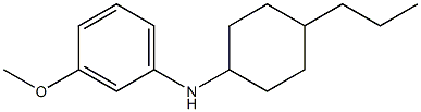 3-methoxy-N-(4-propylcyclohexyl)aniline Struktur