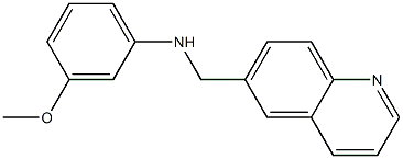 3-methoxy-N-(quinolin-6-ylmethyl)aniline Struktur