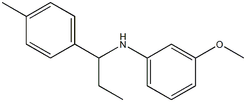 3-methoxy-N-[1-(4-methylphenyl)propyl]aniline Struktur