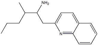 3-methyl-1-(quinolin-2-yl)hexan-2-amine Struktur