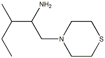 3-methyl-1-(thiomorpholin-4-yl)pentan-2-amine Struktur