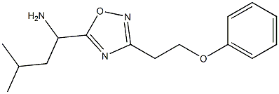 3-methyl-1-[3-(2-phenoxyethyl)-1,2,4-oxadiazol-5-yl]butan-1-amine Struktur