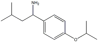 3-methyl-1-[4-(propan-2-yloxy)phenyl]butan-1-amine Struktur