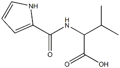 3-methyl-2-(1H-pyrrol-2-ylformamido)butanoic acid Struktur